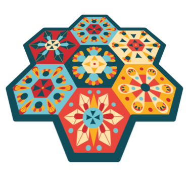 Gresie colorată hexagonă faianță mat - TenStickers