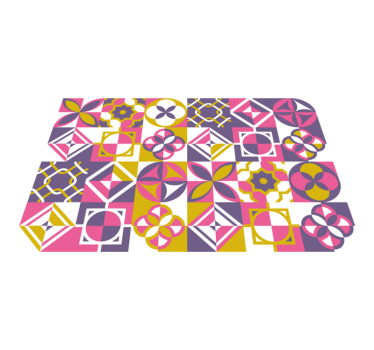 Dale geometrice mat de dale - TenStickers