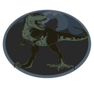 Covorul întunecat de animale t-rex sălbatice - TenStickers