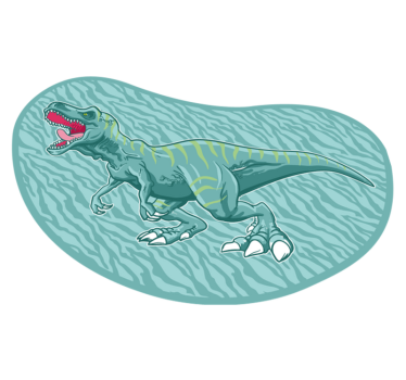 Bandă tiranosaur rex dinozaur animal mat - TenStickers