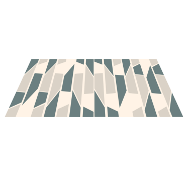 Plăci ceramice geometrice abstracte alergătoare pentru covoare - TenStickers