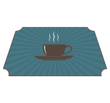 Covoare de vinil cu fraze cafea aburindă - TenStickers