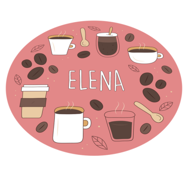 Diverse cesti de cafea covoare contemporane - TenStickers