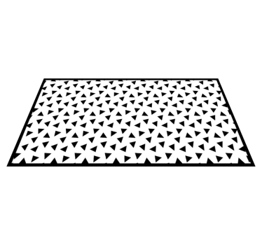 Covoare geometrice de vinil cu triunghiuri negre și albe - TenStickers