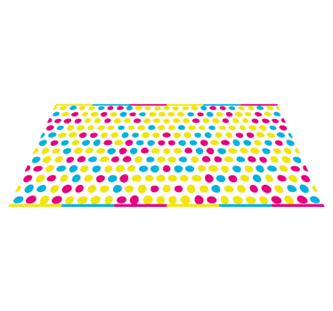 Covoare geometrice de vinil cu puncte colorate - TenStickers