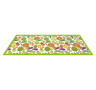 Covor de vinil pentru bucătărie cu fructe și legume - TenStickers