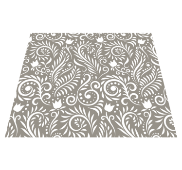 Covor vinil flori și plante eleganță paisley - TenStickers