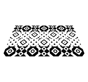 Covoare contemporane alb-negru patchwork - TenStickers