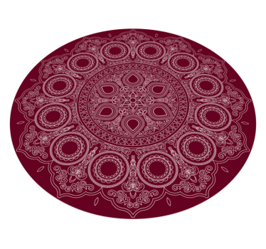 Floare de lotus mandala vinil mat - TenStickers