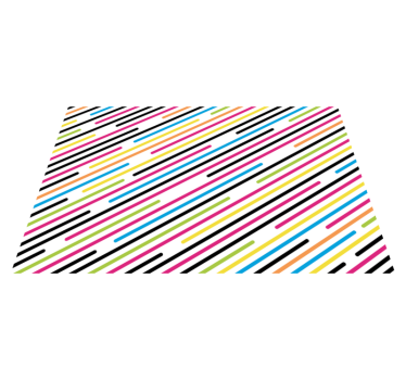 Covoare contemporane cu dungi colorate - TenStickers