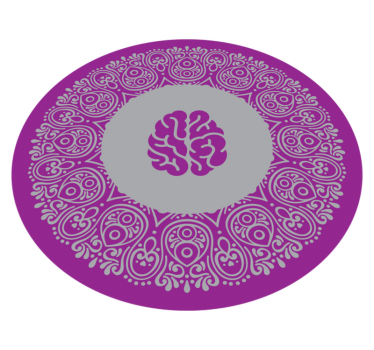 Covor vinil mandala design al creierului mandala - TenStickers