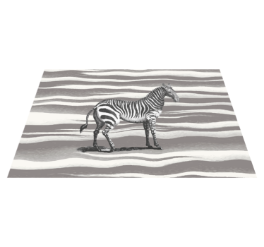 Covor vinil print animalier zebră în dungi - TenStickers