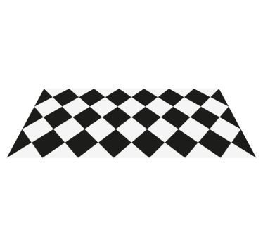 Romburi alb-negru faianță mat - TenStickers