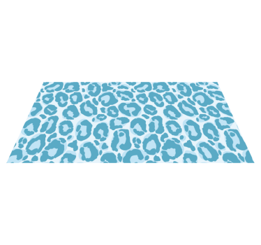 Covor vinil print animalier pete albastre de girafa - TenStickers