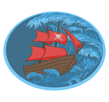 Covor de vinil jocuri timp de joacă pirat - TenStickers