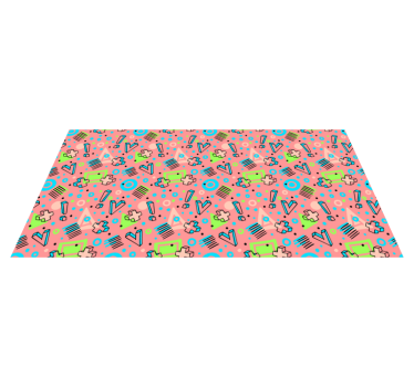 Alții covor de vinil geometrice jucăușe - TenStickers