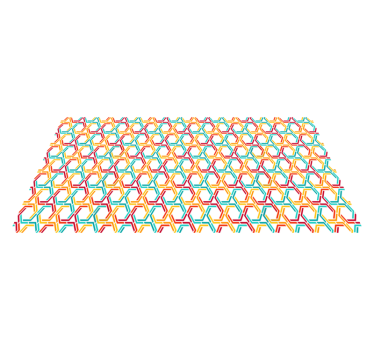 Covor de vinil geometric model de interblocare - TenStickers