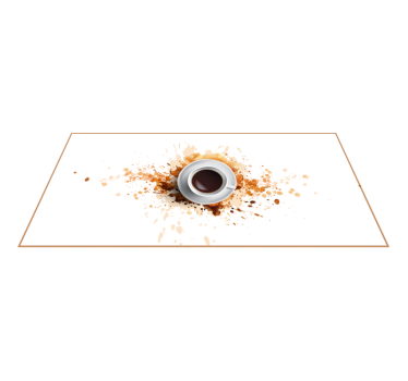 Covor de vinil pentru bucătărie iluzie de cafea vărsată - TenStickers
