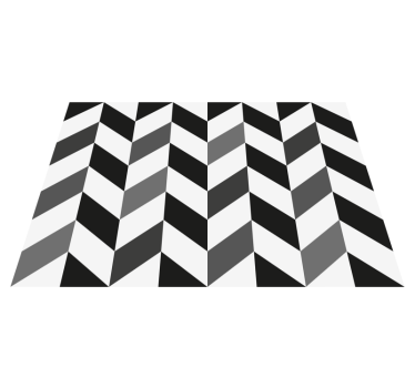 Covoare geometrice dungi albe negre gri - TenStickers