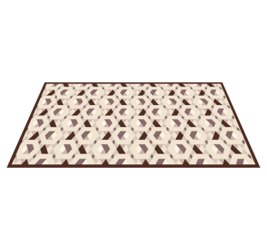 Covoare geometrice hexagonale bej - TenStickers