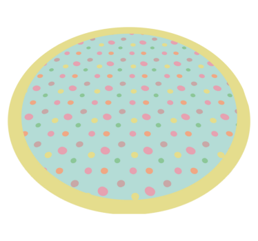 Covoare de vinil cu buline roz și albastre - TenStickers