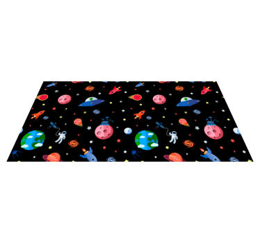 Planete și covor de podea stea galaxie - TenStickers