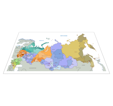 Carte de carte urss - sau covor de hartă de vinil - TenStickers
