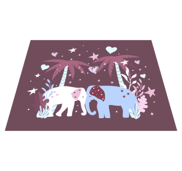 Covor de vinil pentru copii safari pentru copii - TenStickers