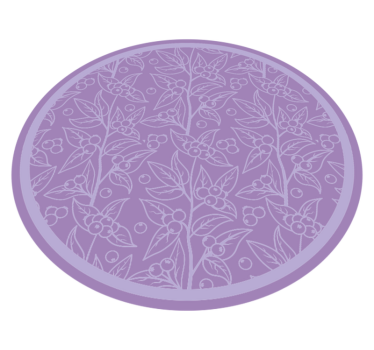 Covor de flori de frunze și fructe de pădure - TenStickers