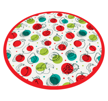 Pardoseala de bucatarie cu legume rosii si verzi - TenStickers