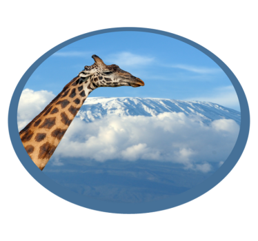 Covor vinil animal girafă priveliște maiestuoasă - TenStickers
