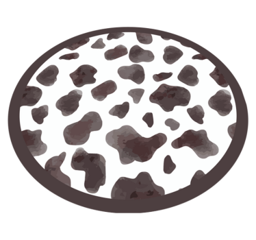 Covor vinil print animalier stil din piele de vacă - TenStickers