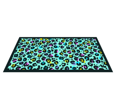 Covor curcubeu leopard cu imprimeu animal - TenStickers