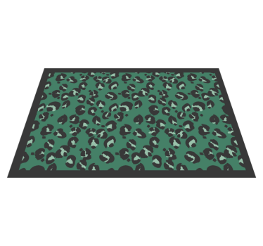 Covor cu imprimeu leopard verde salvie - TenStickers