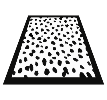 Covor cu imprimeu dalmatian animal print - TenStickers