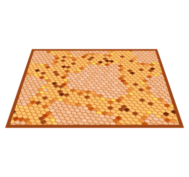 Covor de vinil pentru bucătărie design fagure hexagonal - TenStickers