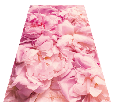 Covor realist cu flori roz bujor - TenStickers