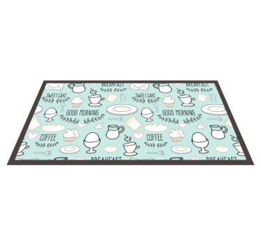 Covoare de bucatarie model cafea dimineata - TenStickers