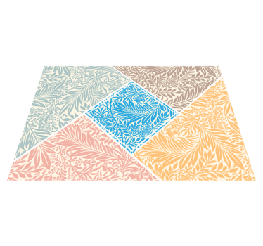 Covoare bucătărie retro frunze colorate - TenStickers