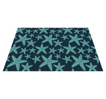 Pardoseală din vinil pentru baie cu stele de mare bluetones - TenStickers