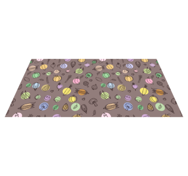 Podele de bucătărie legume maro - TenStickers