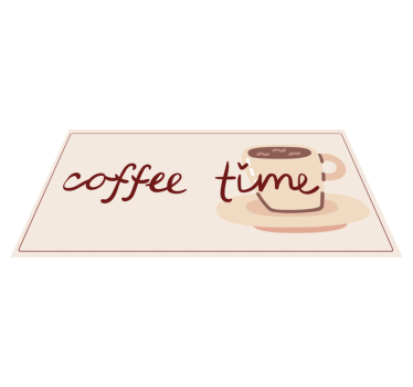 Covor de vinil pentru bucătărie timp cafea - TenStickers