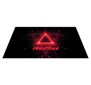 Covor de vinil Adolescenți triunghi neon cu nume - TenStickers