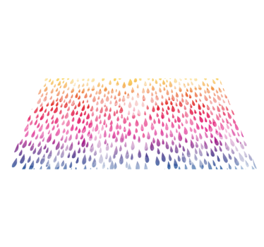 Podele din vinil mozaic picături colorate - TenStickers