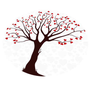Covor mare de natura copac romantic - TenStickers