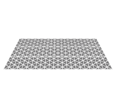 Covoare geometrice de bucătărie triunghi gri și alb - TenStickers