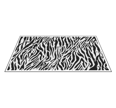 Covor alb-negru zebra cu imprimeu animal - TenStickers