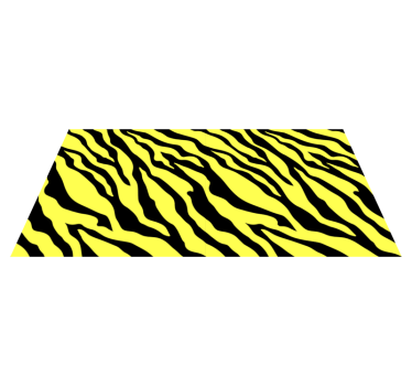 Covor galben cu imprimeu zebra - TenStickers