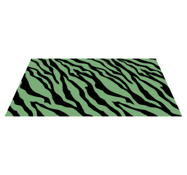 Covor verde zebra design animal print - TenStickers