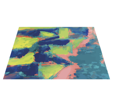 Covor vinil modern secțiuni de culoare abstracte - TenStickers